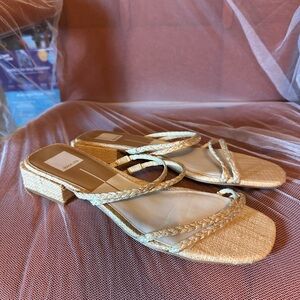 Elegant Woven Strappy Mule Sandals Beach Bohemian Preppy